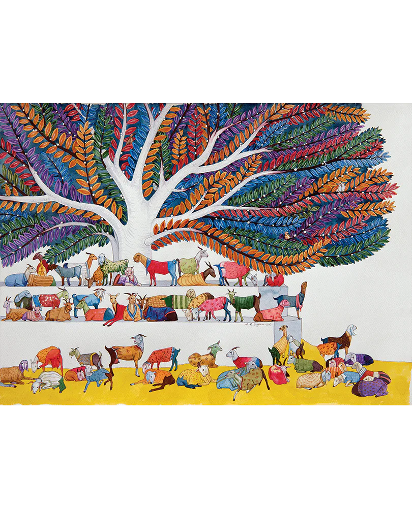 Lal-Bahadur-Singh-LBS-0127-Untitled-22-x-30-inches-Watercolour-on-paper-2019