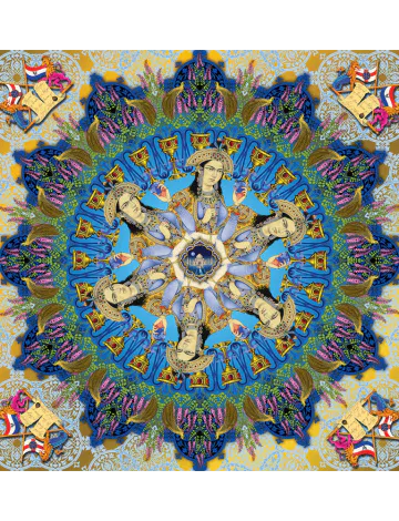 MUMTAZ- Agra Bayana (Indigo and Gold Series)